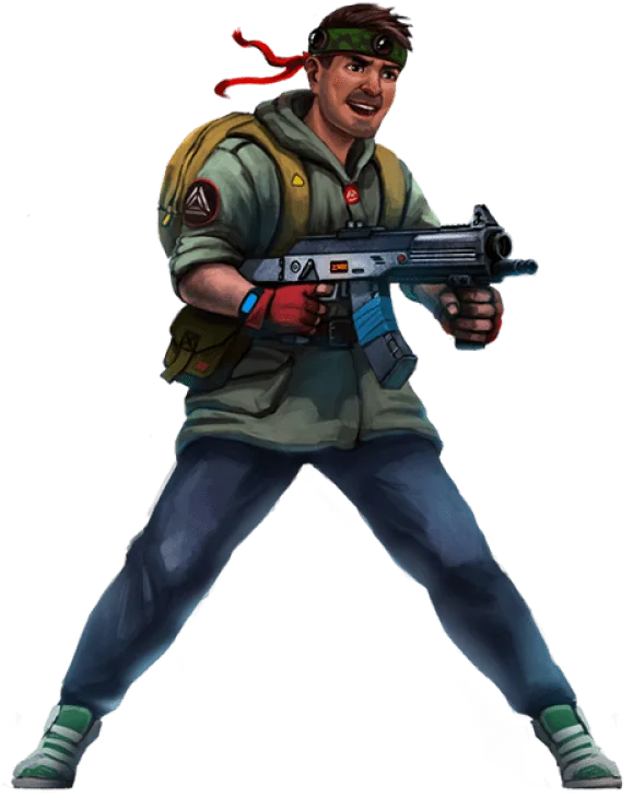 Zombie lasertag fighter